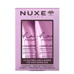 a  hair  care  set  indicated  for  cleansing  and  nourishing  hair.