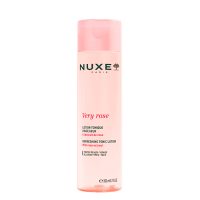 Bottle  of  Nuxe  Very  Rose  Refreshing  Tonic  Lotion  by  Nuxe,  a  tonic  lotion  indicated  for  moisturizing  and  soothing  skin.