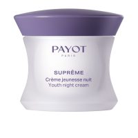 Jar  of  Payot  Suprême  Youth  Night  Cream  by  Payot,  a  creamy  night  cream  indicated  for  reducing  signs  of  skin  aging.