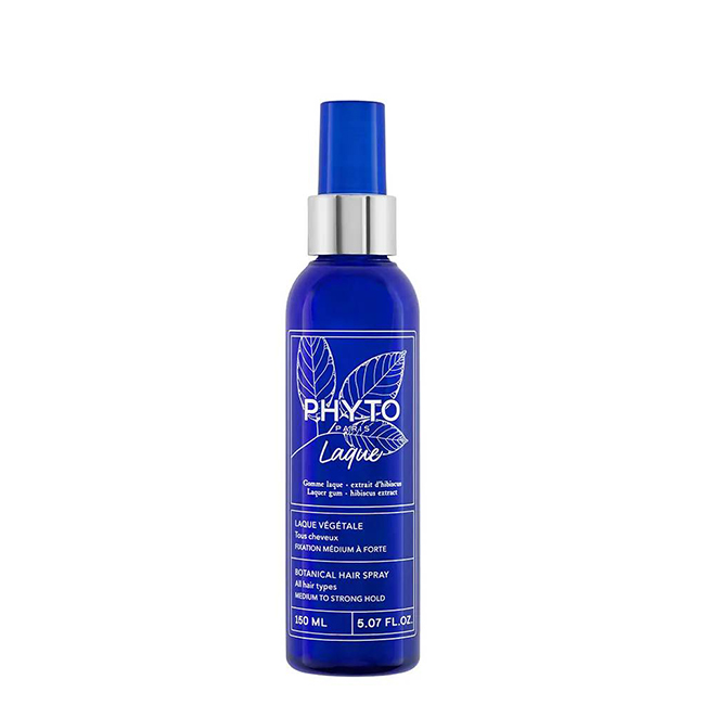 PhytoLaqueBotanicalHairSprayMediumtoStrongHold150ml Spray of PhytoLaque Botanical Hair Spray Medium to Strong Hold by Phyto, a botanical hairspray indicated for strong hold.