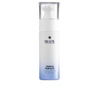 Bottle  of  Rilastil  Triple  Ferulic  Bi-Gel  Serum  by  Rilastil,  a  bi-gel  serum  indicated  for  anti-aging  and  illumination.