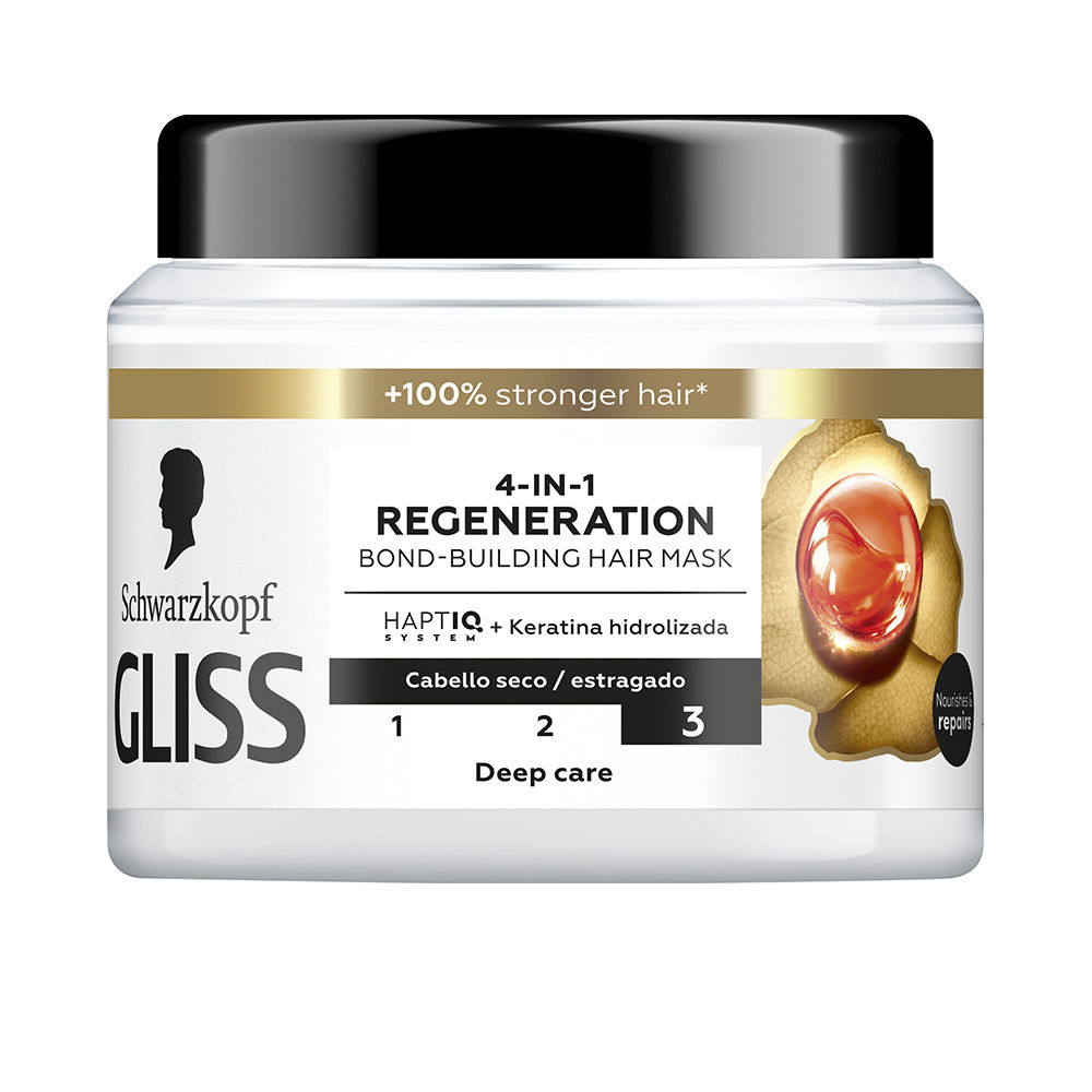 SchwarzkopfGlissTotalRepair4-in-1Mask400ml Schwarzkopf Gliss Total Repair Máscara 4 em 1 400ml - Image 1