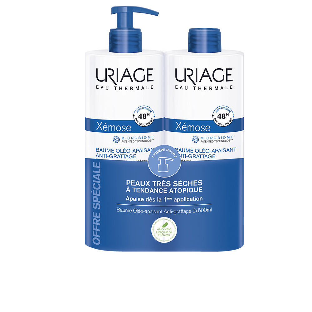 UriageXémoseAnti-ItchOil-BalmForDrySkinSet2x500ml Uriage Xémose Anti-Itch Oil-Balm For Dry Skin Set 2x500ml