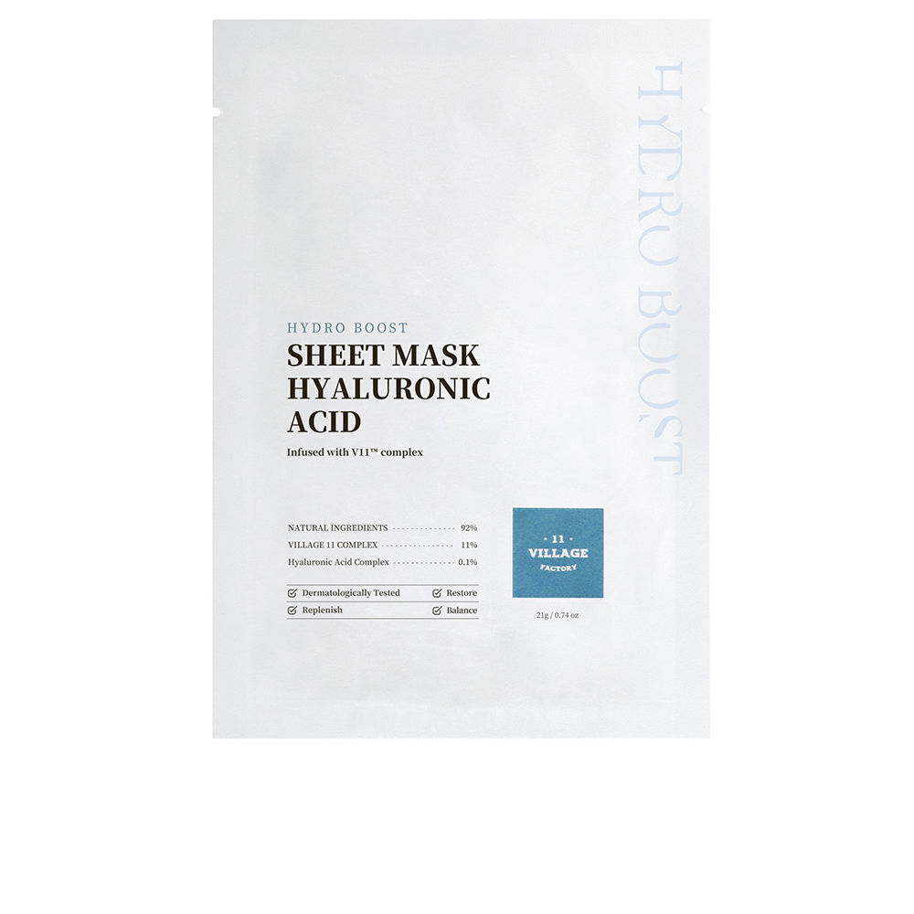 Village11HydroBoostSheetMaskHyaluronicAcid23g Village 11 ハイドロブースト シートマスク ヒアルロン酸 23g - 画像 (1)