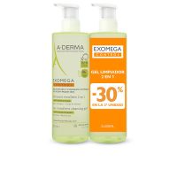 Box  of  A-Derma  Exomega  Control  Emollient  Gel  2In1  Set  by  A-Derma,  a  cleansing  gel  indicated  for  dry  and  atopic  skin.
