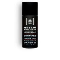 Tube  of  Apivita  Mens  Care  Moisturizing  Cream-Gel  by  Apivita,  a  gel-cream  indicated  for  moisturizing  and  regulating  sebum.