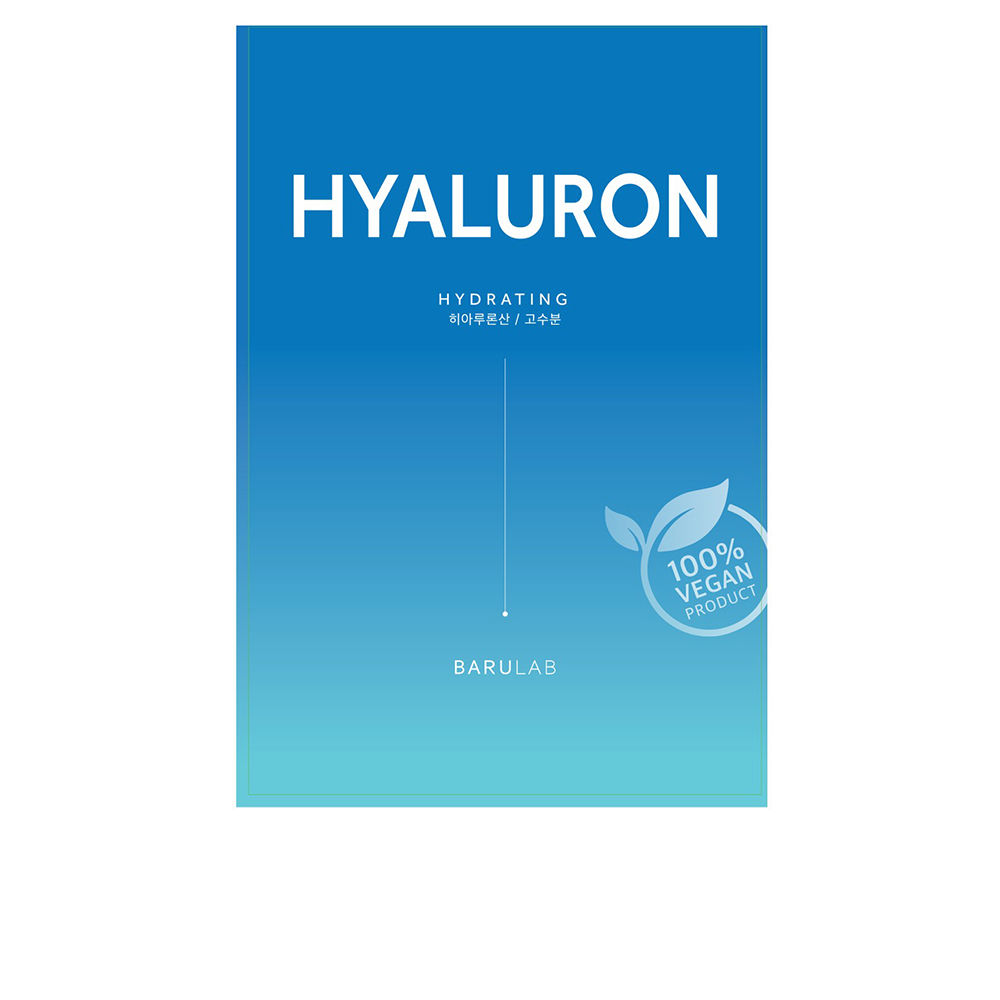 BarulabHydratingHyaluronTheCleanVeganMask23g Sachet of Hydrating Hyaluron The Clean Vegan Mask by Barulab, a vegan sheet mask indicated for hydrating tired skin.