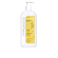 Bottle  of  Clearé  Institute  Chamomile  Shampoo  by  Clearé  Institute,  a  clarifying  shampoo  indicated  for  brightening  blonde  hair.