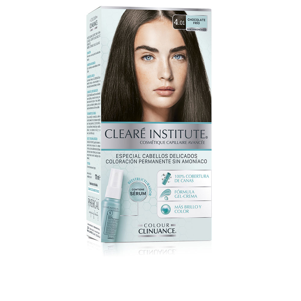 CleareInstituteColourClinuanceDelicateHairColor4.01ColdChocolate Clearé Institute Colour Clinuance デリケートヘアカラー 4.01 コールドチョコレート - 画像 (1)