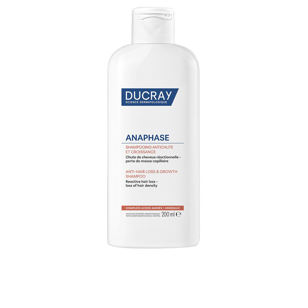 DucrayAnaphaseAnti-HairLoss&GrowthShampoo200ml Bottle of Anaphase Anti-Hair Loss & Growth Shampoo by Ducray, a shampoo indicated for reducing hair loss and growth.