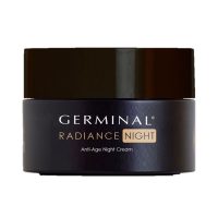 Jar  of  Germinal  Immediate  Action  Radiance  Anti-Age  Night  Cream  by  Germinal,  a  night  cream  indicated  for  firming  skin.