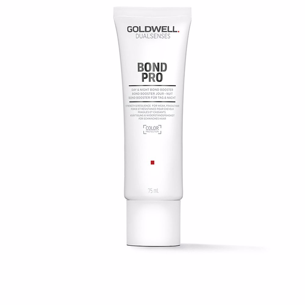 GoldwellBondProDayAndNightBondBooster75ml Bottle of Goldwell Bond Pro Day And Night Bond Booster by Goldwell, a leave-in treatment indicated for strengthening hair fiber.