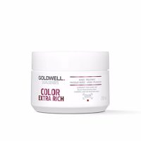 Bottle  of  Goldwell  Color  Extra  Rich  60  Sec  Treatment  by  Goldwell,  a  hair  treatment  indicated  for  amplifying  color  luminosity.