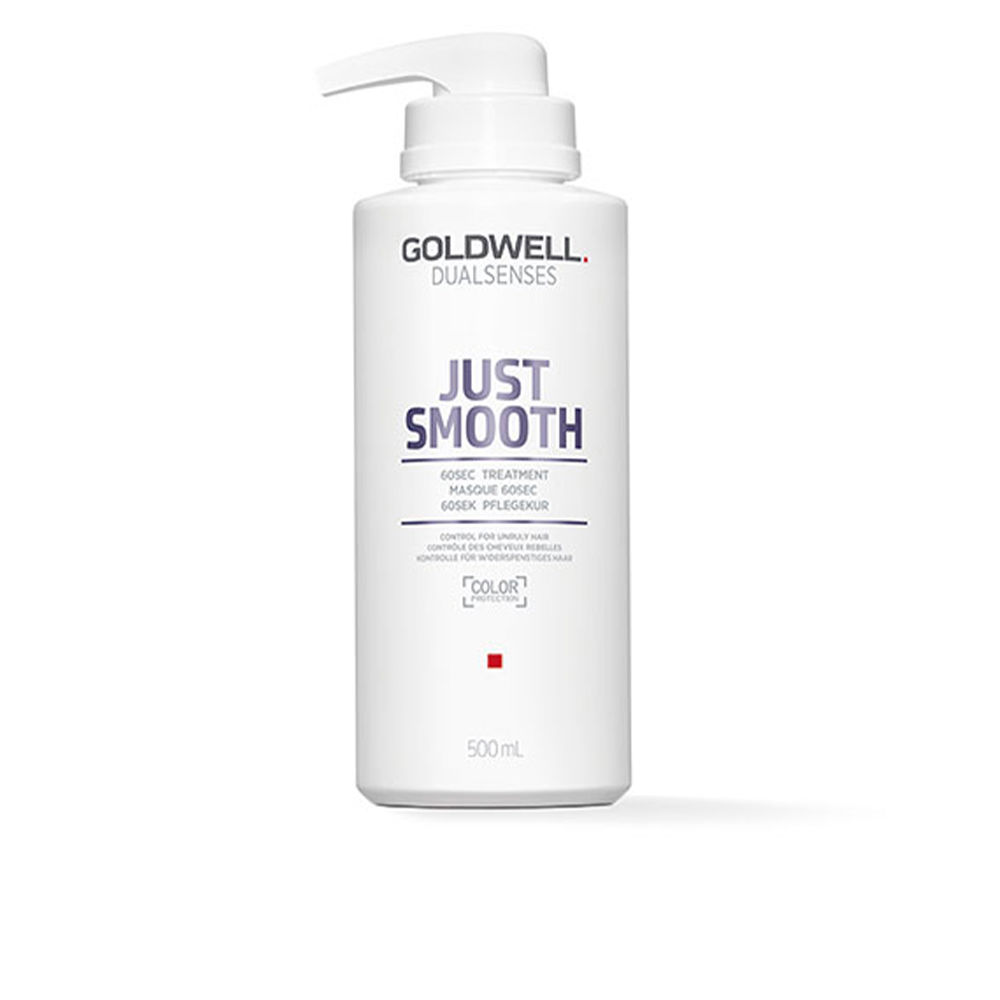 GoldwellJustSmooth60SecTreatment500ml Bottle of Goldwell Just Smooth 60 Sec Treatment by Goldwell, a hair mask indicated for frizz control and unruly hair.