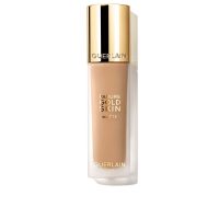 Bottle  of  Guerlain  Parure  Gold  Skin  Matte  Make  Up  by  Guerlain,  a  foundation  indicated  for  a  luminous  matte  complexion.