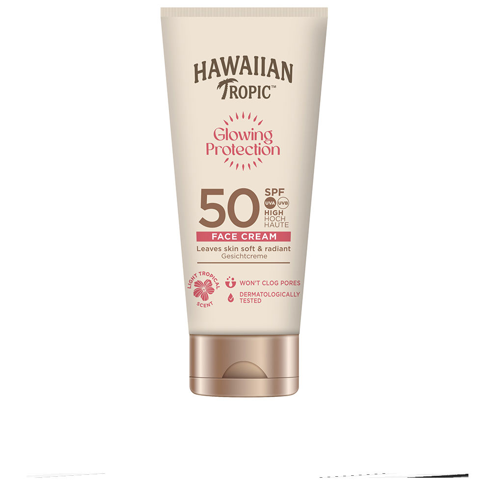 HawaiianTropicGlowingProtectionFaceCreamSPF5050ml ハワイアントロピック グローイングプロテクション フェイスクリーム SPF50 50ml - 画像 (1)