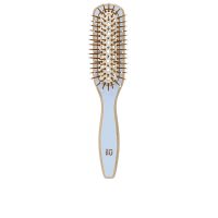 Product  container  of  Ilū  Bamboom  Slim  Brush  by  Ilū  Bamboom,  a  bamboo  brush  indicated  for  detangling  and  smoothing  hair.