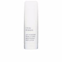 Bottle  of  Issey  Miyake  LEau  DIssey  Body  Lotion  by  Issey  Miyake,  a  lightweight  lotion  indicated  for  hydrating  and  refreshing  the  skin.