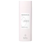 Bottle  of  Kerasilk  Essentials  Smoothing  Shampoo  by  Kerasilk,  a  shampoo  indicated  for  nourishing  and  soothing  frizzy  hair.