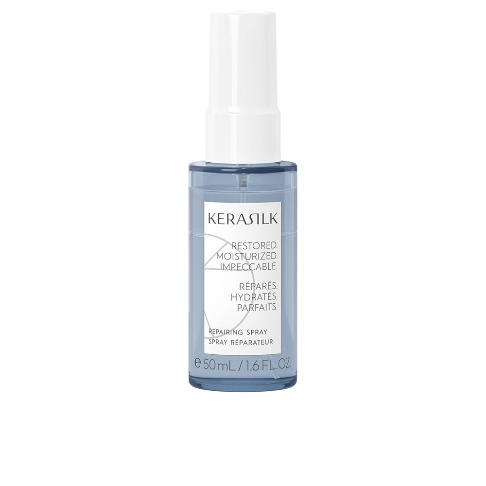KerasilkSpecialistsRepairingSpray50ml Spray of Kerasilk Specialists Repairing Spray by Kerasilk, a spray indicated for hydrating and conditioning damaged hair.