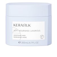 Jar  of  Kerasilk  Specialists  Smoothing  Mask  by  Kerasilk,  a  hair  mask  indicated  for  nourishing  and  taming  coarse  frizzy  hair.