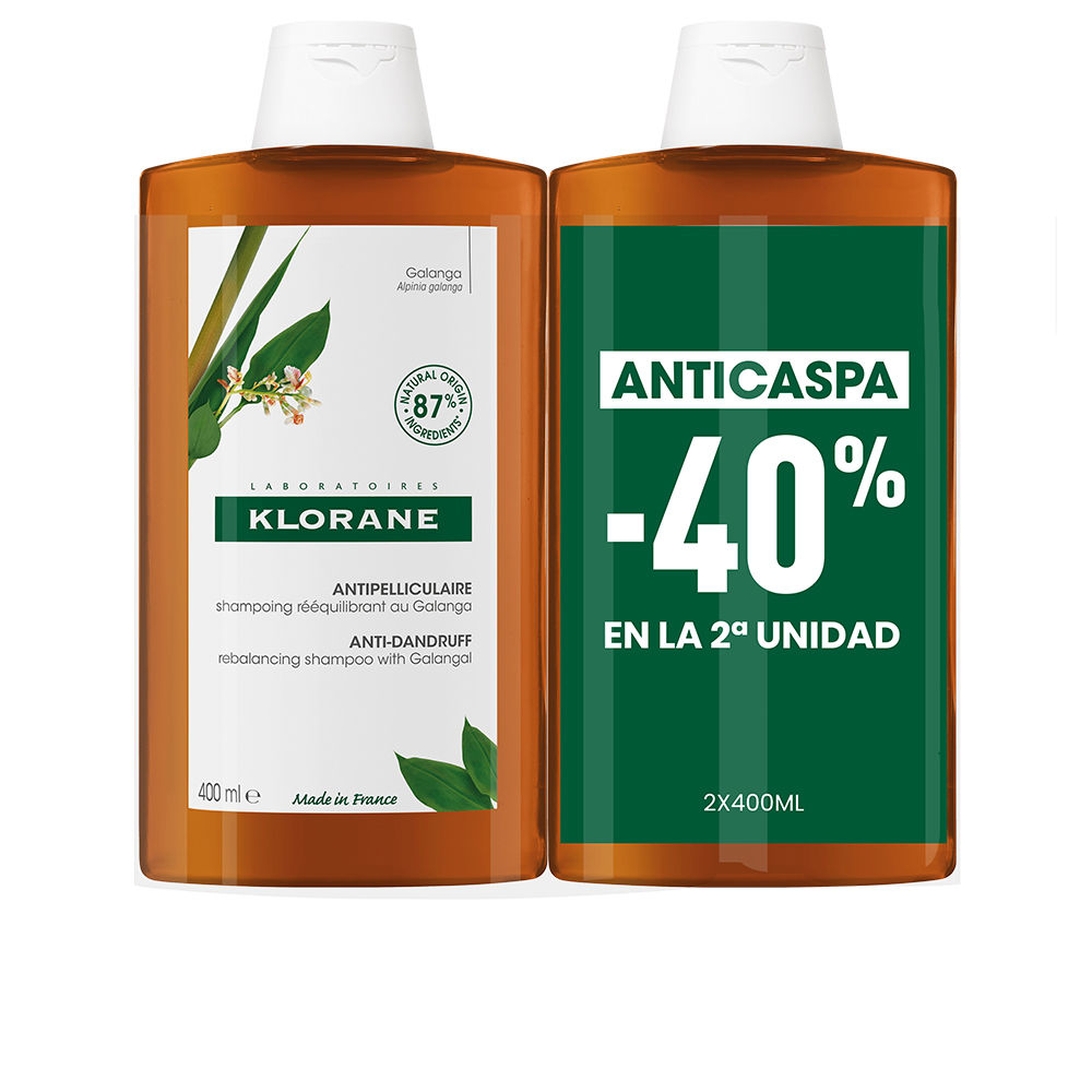 KloraneGalangaAnti-DandruffRebalancingShampooSet2x400ml Klorane Galanga Anti-Dandruff Rebalancing Shampoo Set 2x400ml