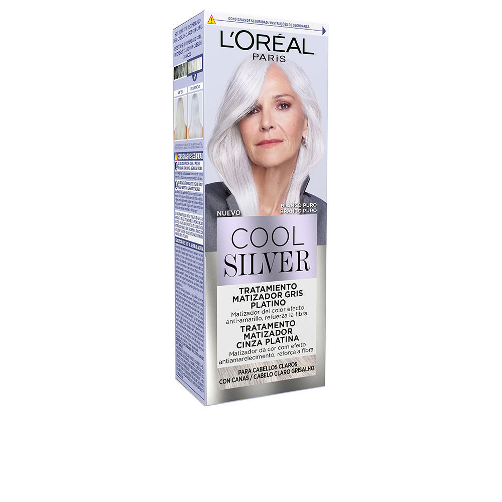 L'OréalCoolSilverPlatinumGrayToningTreatmentColorPureWhite L'Oréal Cool Silver Platinum Gray Toning Treatment Color Pure White