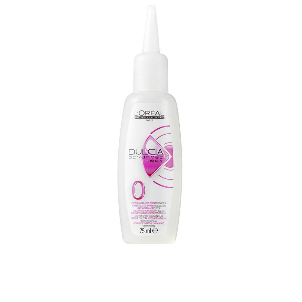 L'OréalProfessionnelDulciaAdvancedNº075ml Bottle of LOréal Professionnel Dulcia Advanced Nº 0 by LOréal, a permanent lotion indicated for redefining curly hair.