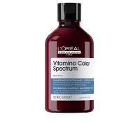 Bottle  of  LOréal  Professionnel  Vitamino  Color  Spectrum  Blue  Shampoo  by  LOréal,  a  blue  shampoo  for  light  brown  hair  vibrancy.