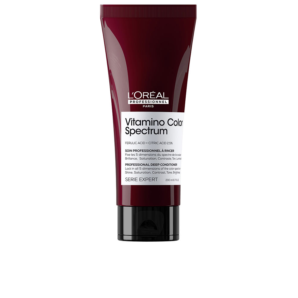 L'OréalProfessionnelVitaminoColorSpectrumConditioner200ml Bottle of LOréal Professionnel Vitamino Color Spectrum Conditioner by LOréal, a creamy conditioner for color-treated hair.
