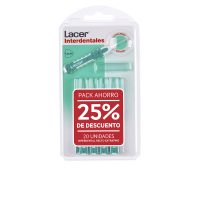 Box  of  Extra-Fine  Straight  Interdental  Brush  by  Lacer,  an  interdental  brush  indicated  for  cleaning  hard-to-reach  areas.