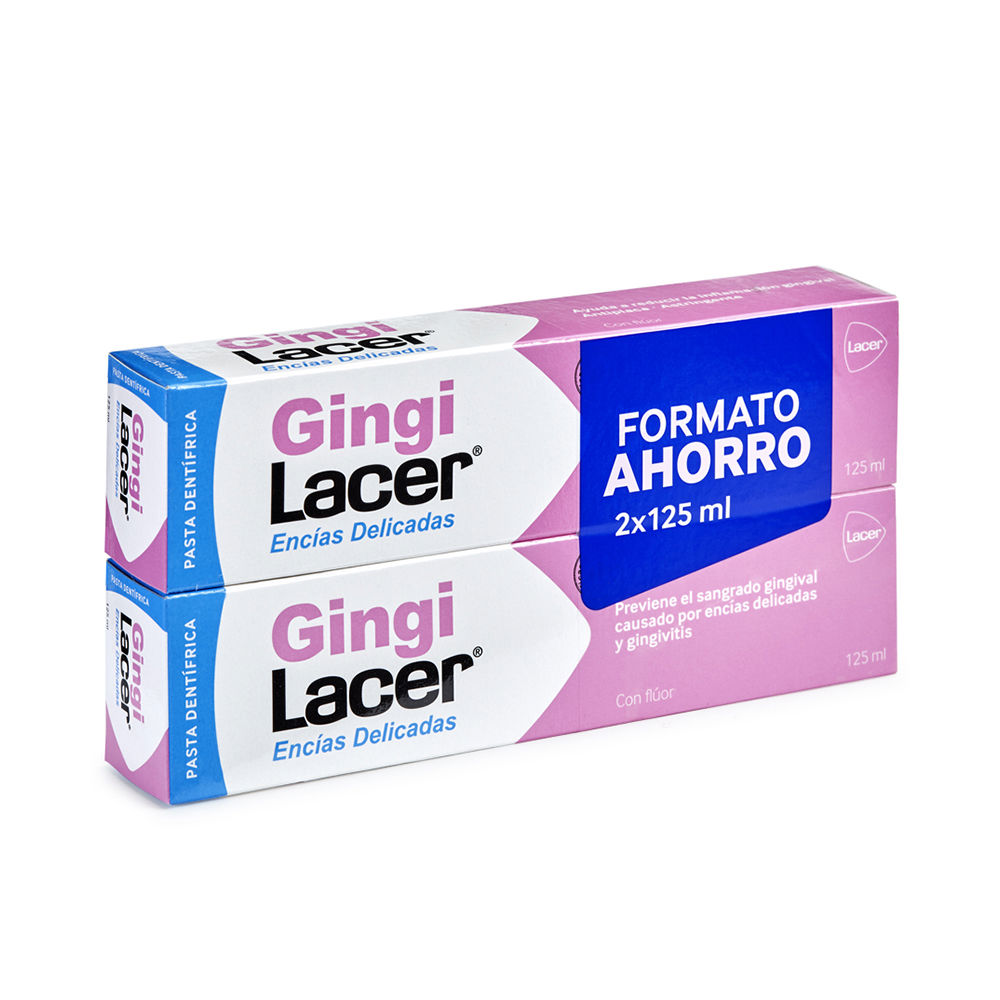 LacerGingilacerToothpasteSet2x125ml Tube of Gingilacer Toothpaste Set by Lacer, a toothpaste indicated for reducing gingival bleeding and tartar prevention.