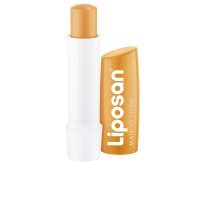 Product  container  of  Liposan  Mango  Shine  Lipstick  by  Liposan,  a  lip  balm  indicated  for  hydrating  and  protecting  dry  and  fragile  lips.