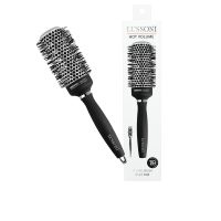 Product  container  of  Lussoni  Hot  Volume  Styling  Brush  43mm  by  Lussoni,  a  thermal  brush  indicated  for  lifting  hair  at  the  roots.