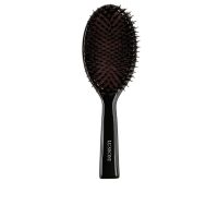 Product  container  of  Lussoni  Natural  Style  Oval  Wooden  Brush  by  Lussoni,  a  detangling  brush  indicated  for  all  hair  types.