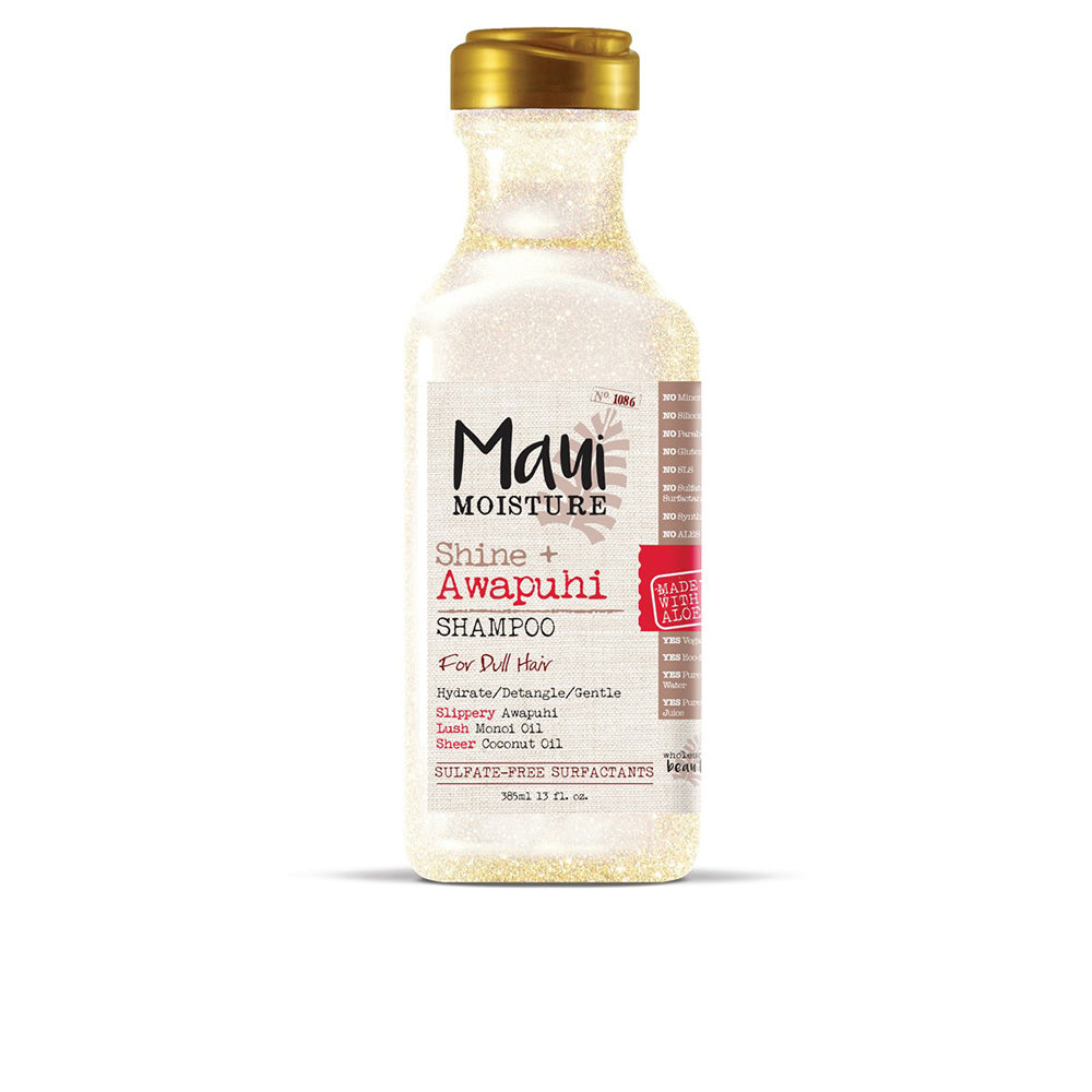 MauiMoistureAwapuhiShineEnhancerShampoo385ml Bottle of Maui Moisture Awapuhi Shine Enhancer Shampoo by Maui Moisture, a shampoo indicated for dull and lifeless hair.