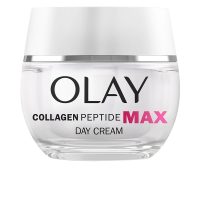 Jar  of  Olay  Regenerist  Collagen  Peptide  Max  Day  Cream  by  Olay,  a  velvety  cream  indicated  for  hydrating  menopausal  skin.