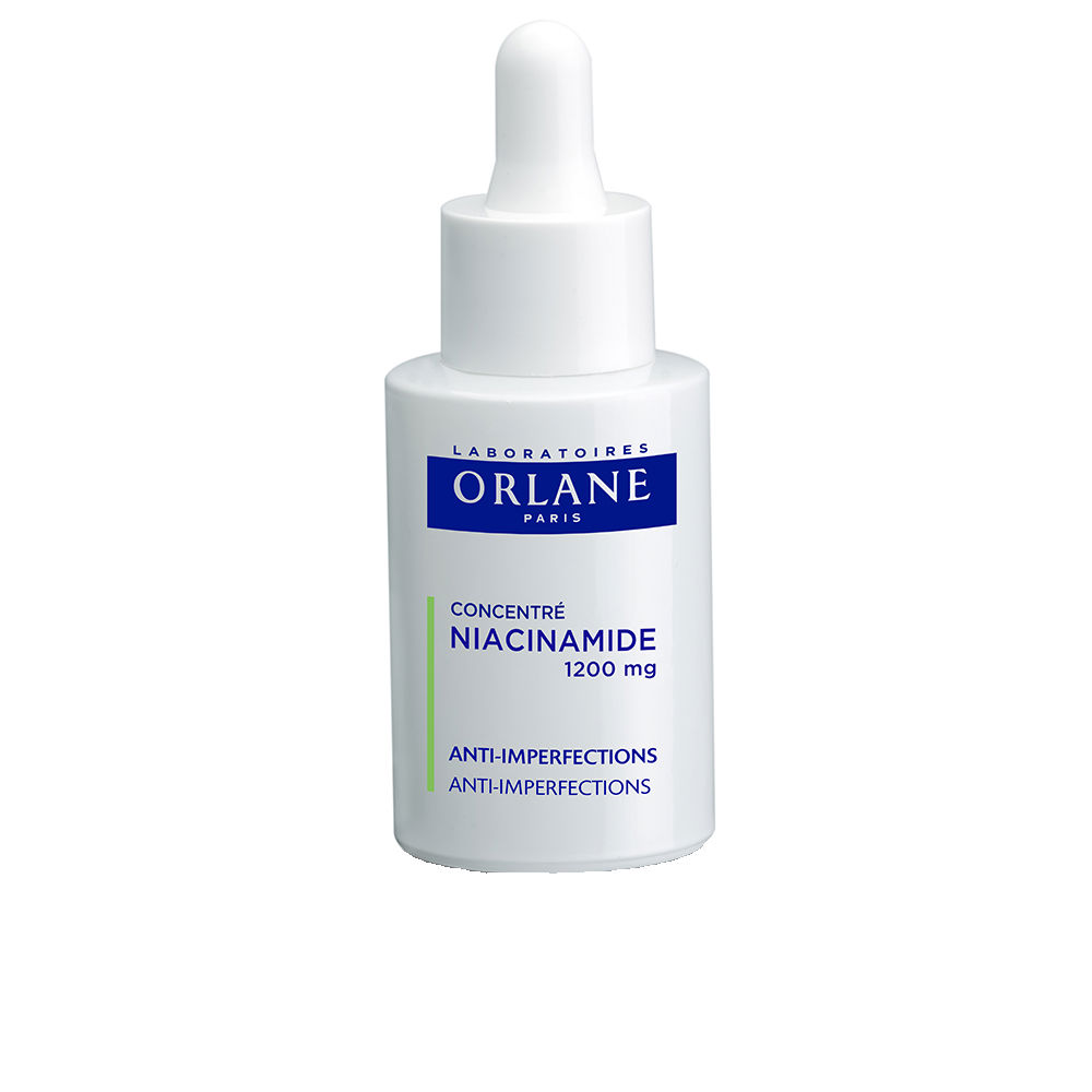 OrlaneConcentréNiacinamide1200mgSerum30ml Bottle of Orlane Concentré Niacinamide 1200mg Serum by Orlane, a concentrate serum indicated for reducing blemishes and wrinkles.