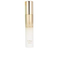 Bottle  of  Valmont  V-Firm  Serum  by  Valmont,  a  milky  serum  indicated  for  restoring  lost  volume  and  improving  skin  elasticity.