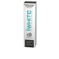 Tube  of  iWhite  Dark  Spots  Toothpaste  by  iWhite,  a  whitening  toothpaste  indicated  for  removing  coffee  and  tobacco  stains.