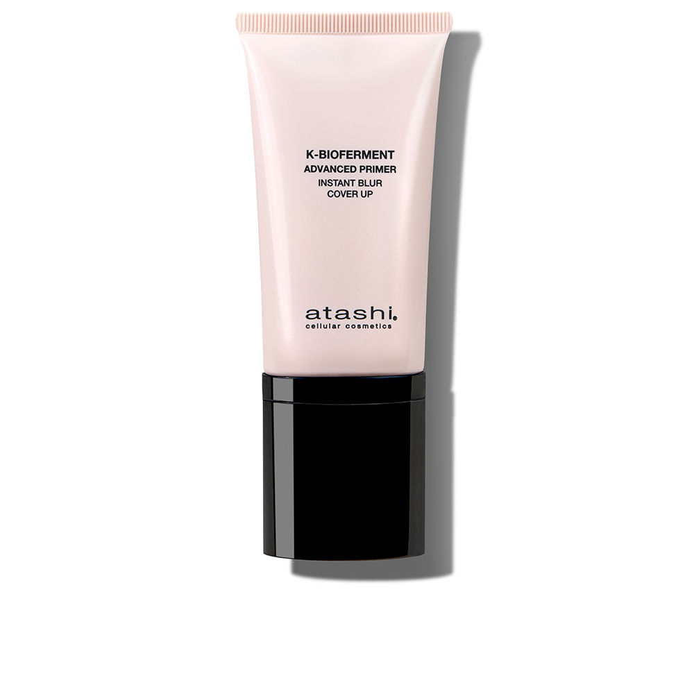 AtashiK-BiofermentAdvancedPrimerLiteCoverage50ml Product container of Atashi K-Bioferment Advanced Primer Lite Coverage by Atashi, a primer indicated for blurring imperfections.