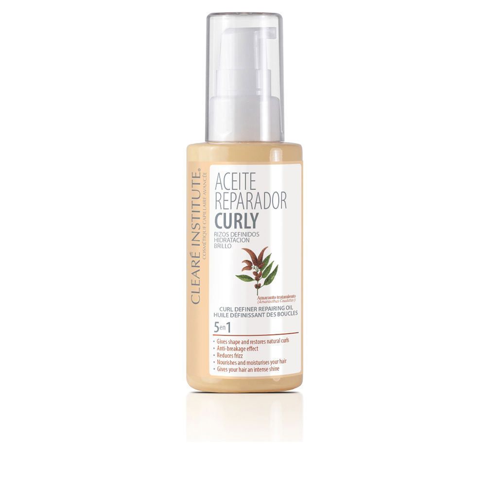CleareInstituteCurlyCurlDefinerRepairingOil50ml Clearé Institute Aceite Reparador Definidor de Rizos 50ml - Image 1