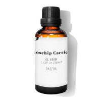 Bottle  of  Daffoil  Rosehip  Oil  by  Daffoil,  a  carrier  oil  indicated  for  moisturizing  and  nourishing  the  skin.