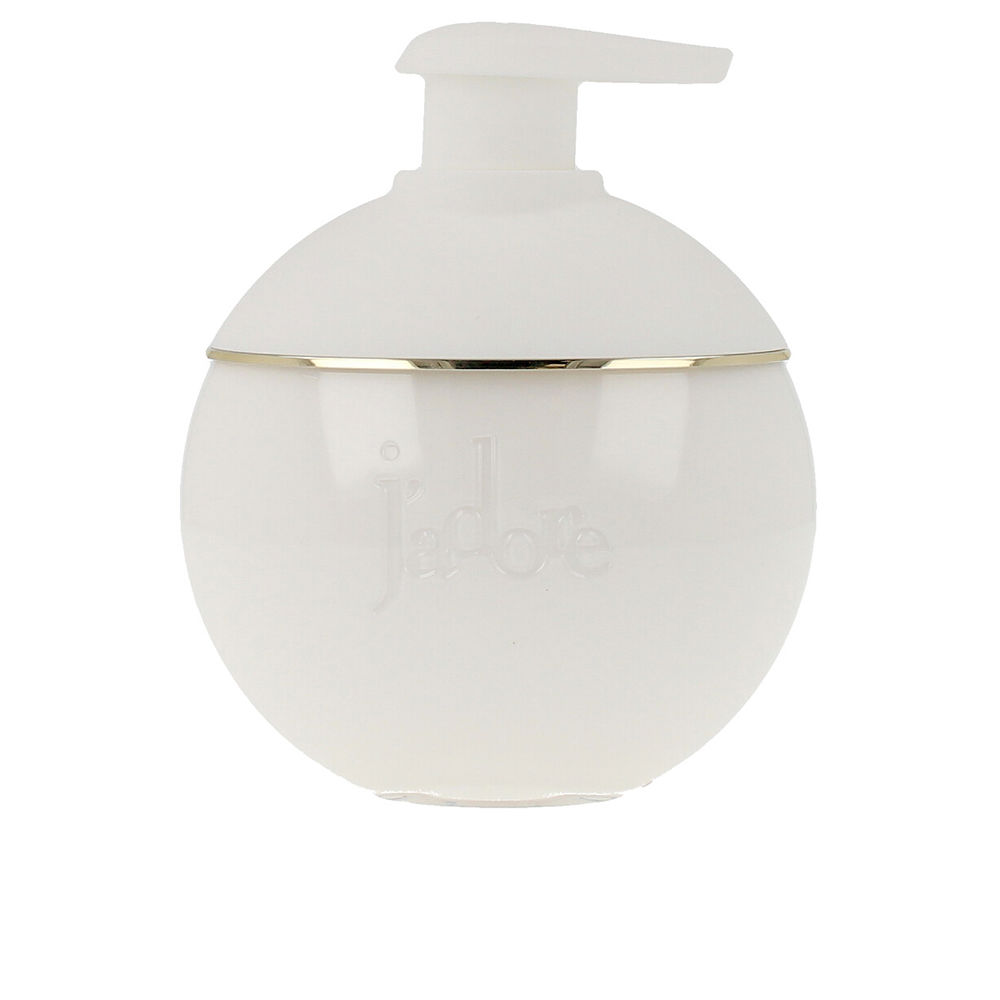 DiorJ'AdoreBodyMilk200ml Bottle of Dior JAdore Body Milk by Dior, a perfumed lotion indicated for deep skin hydration and softness.