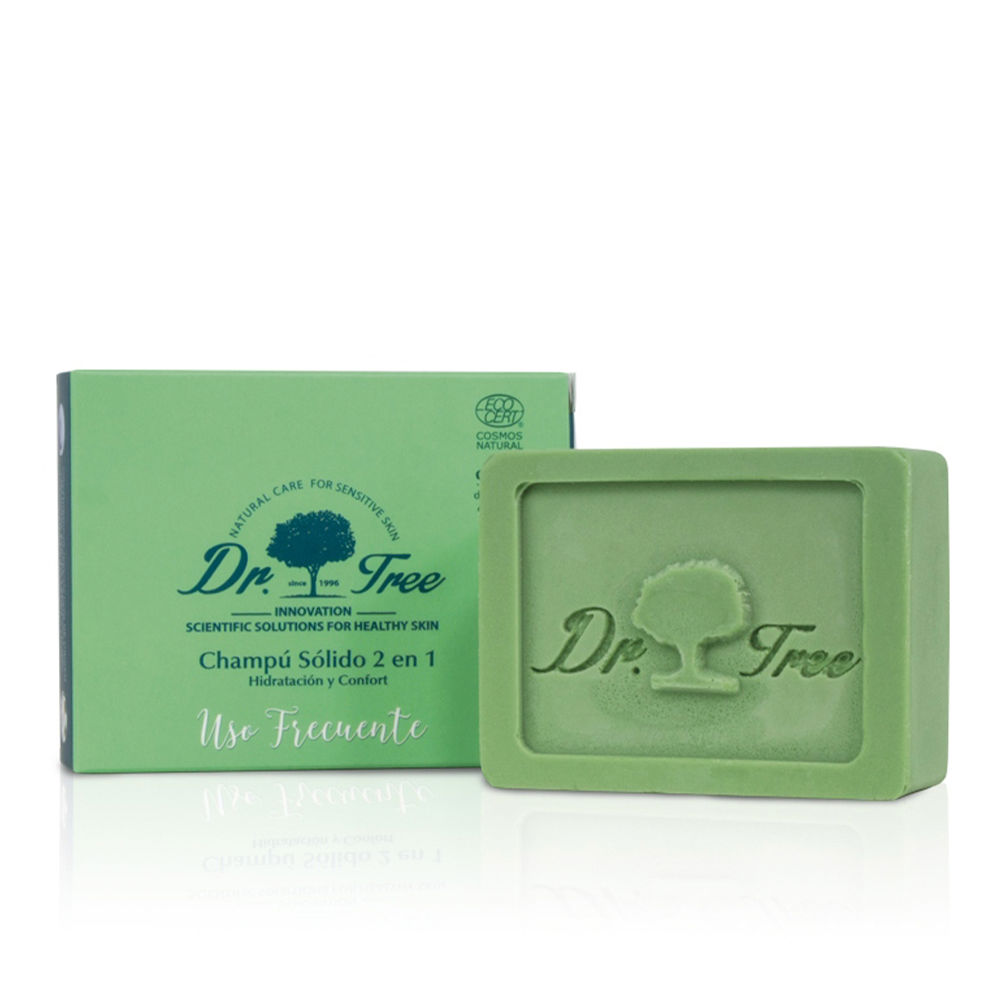 Dr.TreeEcoFrequentUseNaturalSolidShampoo75g Product container of Dr. Tree Eco Frequent Use Natural Solid Shampoo by Dr. Tree, a solid shampoo indicated for cleansing hair.