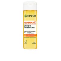Bottle  of  Garnier  Skinactive  Vitamin  C  Illuminating  Liquid  by  Garnier,  a  facial  liquid  indicated  for  hydrating  and  illuminating  skin.