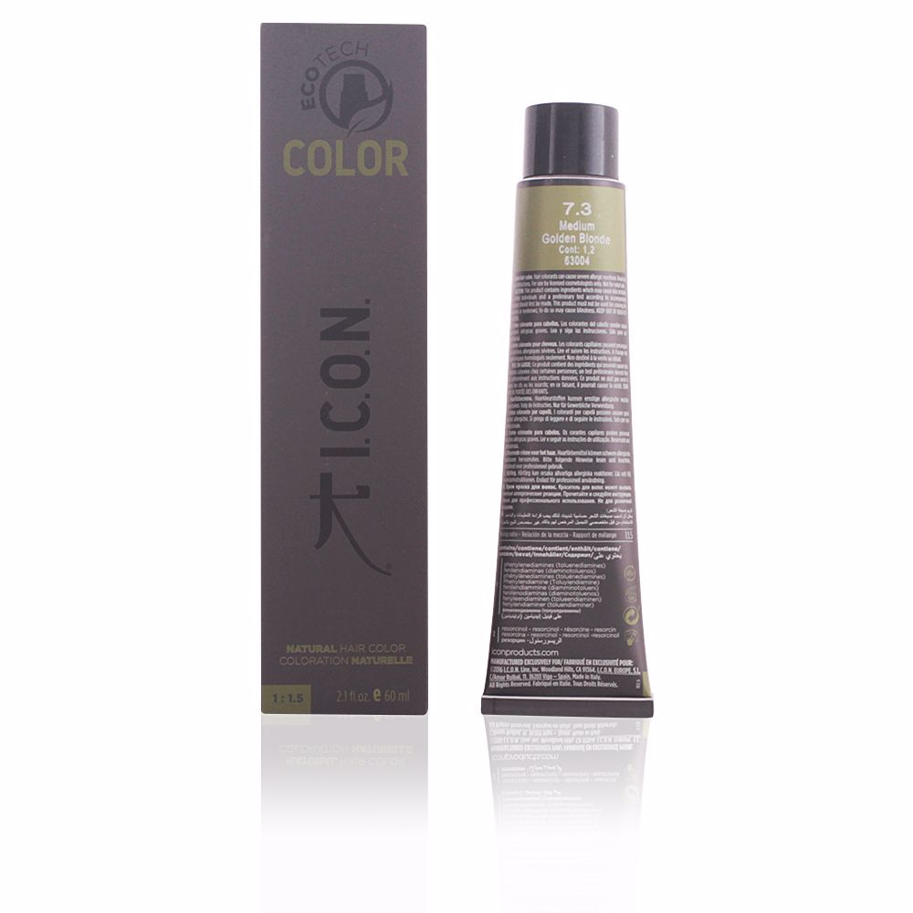 I.C.O.N.EcotechColorNaturalColorColor7.3MediumGoldenBlonde I.C.O.N. Ecotech Color Natural Color Color 7.3 Medium Golden Blonde