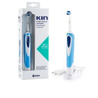Product  container  of  Kin  Daily  Use  Rechargable  Electric  Toothbrush  by  Kin,  an  electric  toothbrush  indicated  for  daily  oral  hygiene.