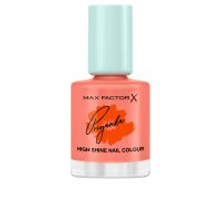 Bottle  of  Max  Factor  Miracle  Pure  Pryanka  Nail  Polish  Color  410  Bold  Marigold  by  Max  Factor,  a  nail  polish  indicated  for  high  shine.