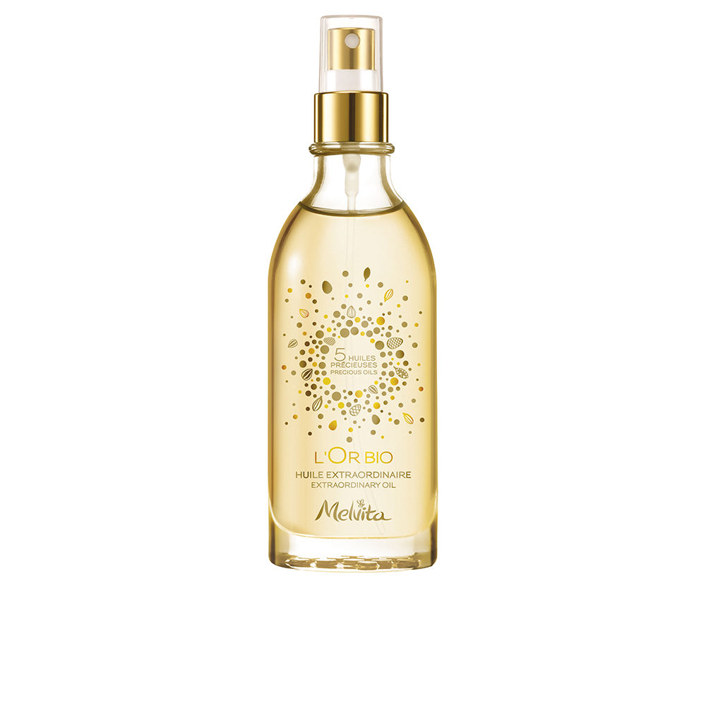 MelvitaL'OrBioExtraordinaryOil100ml Bottle of Melvita LOr Bio Extraordinary Oil by Melvita, a dry oil indicated for nourishing and repairing skin and hair.
